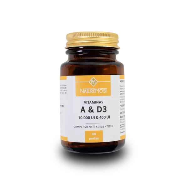 Vitaminas A y D3 10000 y 400 U.I 250 perlas
