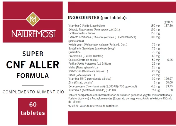 Super CNF Aller 60 tabletas - Imagen 2