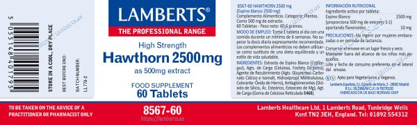 Espino Blanco 2500mg 60 tabletas - Imagen 2