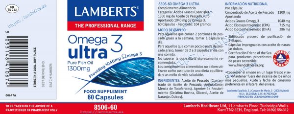 Omega 3 Ultra con Aceite de Pescado puro 1300 mg - Imagen 2