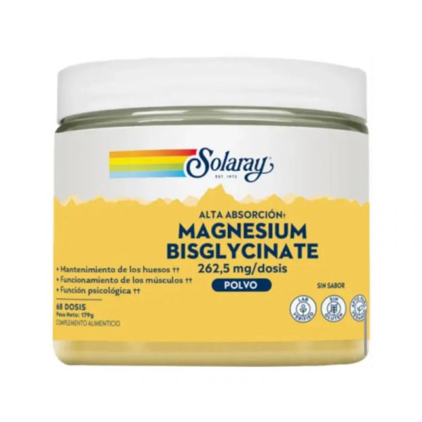 Magnesio Bisglycinato en polvo 179g