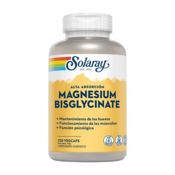 Magnesio Bisglycinato 120 cápsulas vegetales