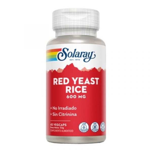 Red Yeast Rice 600mg 45 cápsulas