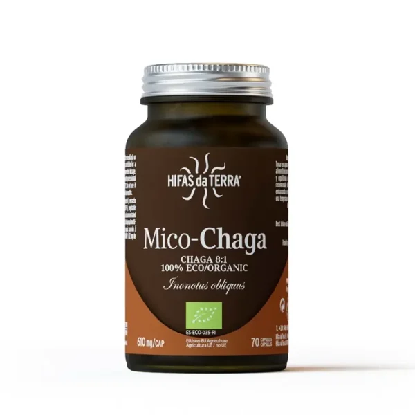 Mico-Chaga Extracto Puro ECO de Chaga 70 Cápsulas