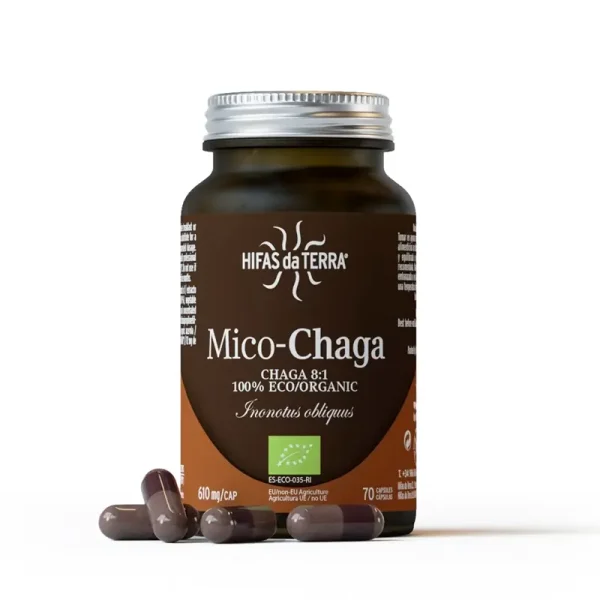 Mico-Chaga Extracto Puro ECO de Chaga 70 Cápsulas - Imagen 2