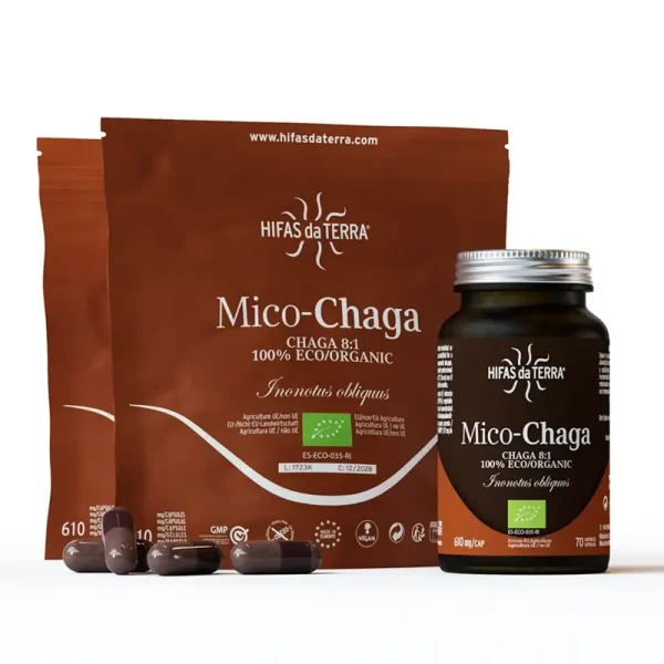 Mico-Chaga Extracto Puro ECO de Chaga 70 Cápsulas - Imagen 3