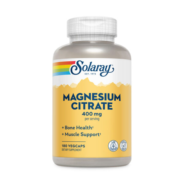Citrato de magnesio 400mg 180 cápsulas