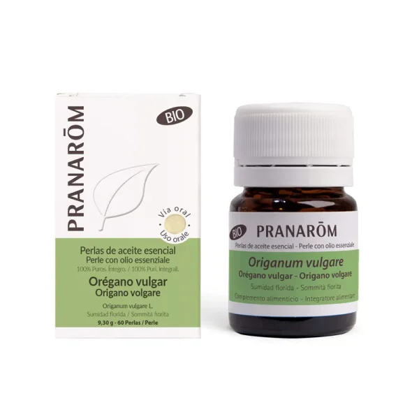 Aceite Esencial Perlas Orégano Vulgar - Bio 60 Minicápsulas