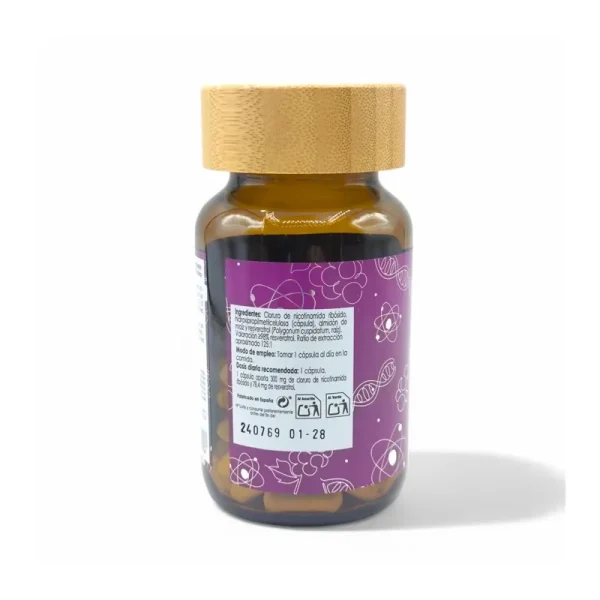 NAD+ 300mg con Trans-resveratrol 60 Cápsulas - Imagen 2
