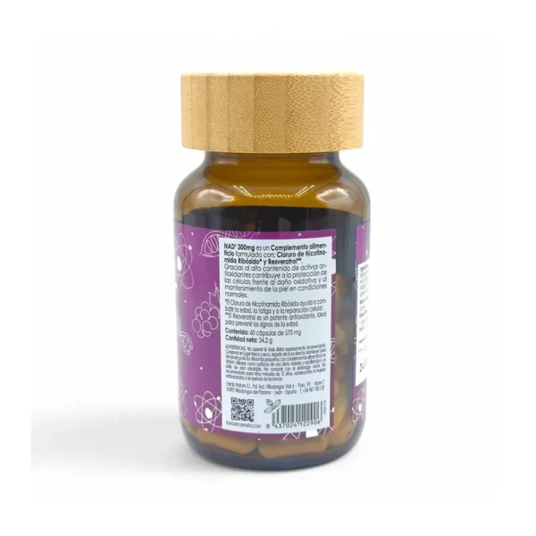 NAD+ 300mg con Trans-resveratrol 60 Cápsulas - Imagen 3