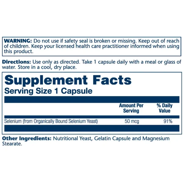 Selenium 50mcg - Imagen 2