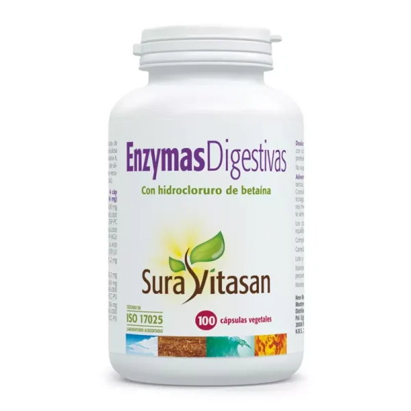 Enzymas digestivas 100 cápsulas